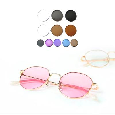 China CR39 Brown Single Vision Photochromic Pink Lenses Index 1.56 Lenses Single Eyeglass Resin Optical Vision Lens for sale