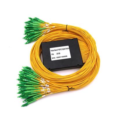 China Telecom Network Factory Supply 2x128 ABS Fiber PLC Box Shaped Fiber Optic Splitter With LCAPC Connector for sale