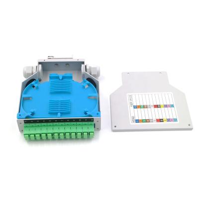 China Hot Selling FTTH In The European Market 12 Core DIN Rail Fiber Optic Enclosure Box Splicing Box for sale