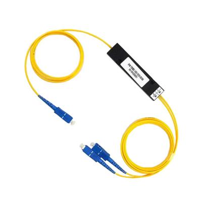 China FTB Splitter SC APC UPC Fiber Optic Singlemode 1x2 Coupler 13*10*2.5(cm) for sale