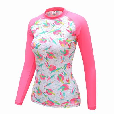 China Custom 2022 Sublimation Surf Custom Women's Long Sleeve Rash Guard Gently Fishing Shirt for sale