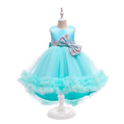 China Breathable Long Dress Girl Princess Party Dress For Kids Long Flower Girl Dress Kids Pageant Dresses for sale