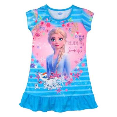 China Breathable Girls Dress Pajamas 2022 By Custom Pattern Cotton Kids Teens for sale