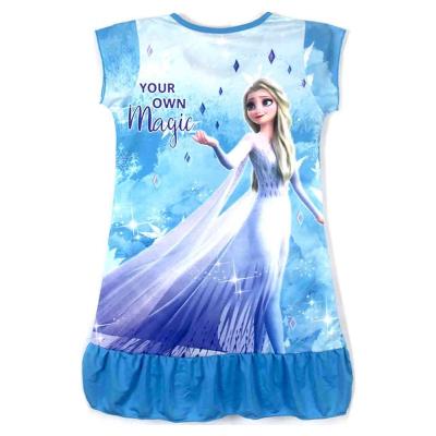 China Breathable Girls Dress Pajamas Robe 100% Polyester Girls Nightgown for sale