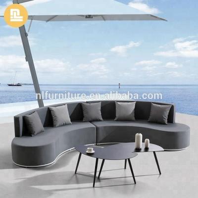 China Garden High End Outdoor Aluminum Frame C Shape Fabric Sofa Furniture Set , Outdoor Furniture for sale