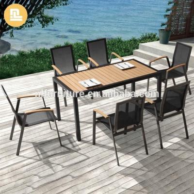 China New Design Aluminum Garden Outdoor Furniture Dining Table And Chair Set for sale