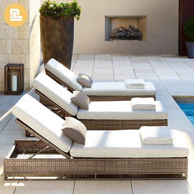 China Modern Hotel Furniture Pool Backyard Outdoor Rattan Sun Sofa Chair for sale