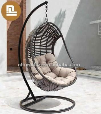 China Hanging Garden Patio Egg Swing Chair Wicker Chair Adult Swing Chair for sale