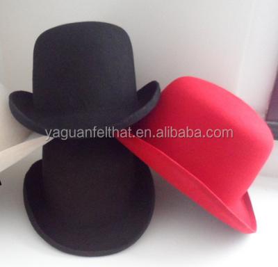 China breathable & Waterproof Wholesale Custom Wool Felt Mens Top Hats , President Pitcher Hat for sale