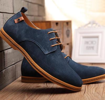 China UP-0092R Leather Shoes Breathable Men's High Quality Slip-On Casual Men's Shoes for sale