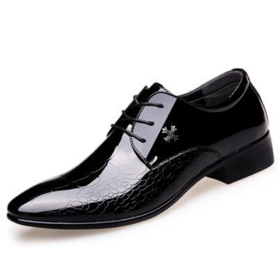 China UP-0091J New China Pointed Men's Shoes Men's Shoes Slip-on Models PU Leather Shoes for sale