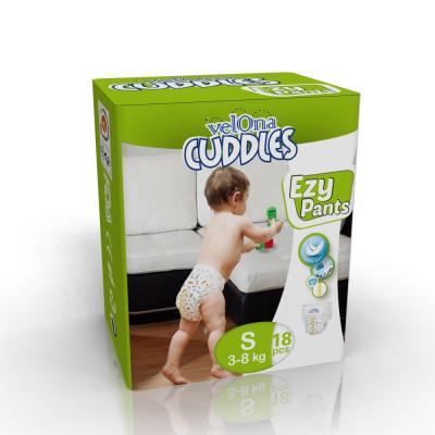 China Printed Good Quality Disposable Baby Diaper In Balls Stock Wholesale Baby Diaper for sale