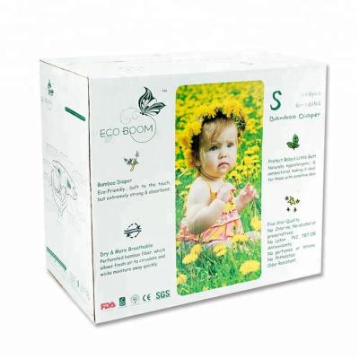 China Wrapped With Ultra Thin Bamboo Fiber Huge And Fast Absorbent Disposable Bamboo Baby Diaper From China Manufacture for sale