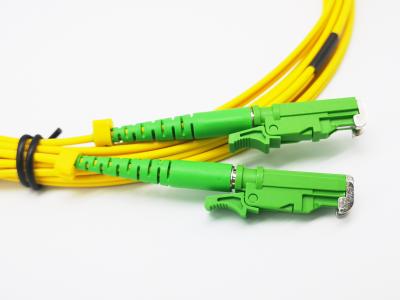 China E2000 APC al cable unimodal de la canalización vertical del simplex 1.8m m LSZH del cordón de remiendo de la fibra óptica del SC UPC en venta