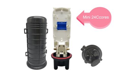 China 12 Cores FTTH Fiber Optic Splice Closure Dome SC Adapter PP Pole Mount Enclosure for sale