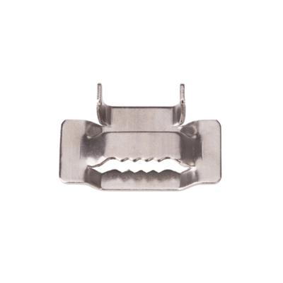 China Ear Teeth Stainless Steel Buckles For SS Band Strips SS304 SS201 3-25mm for sale