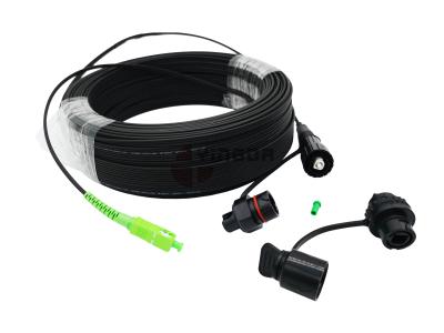 China Puente GYFJH LSZH G657A2 del cable del acceso del cordón de remiendo de la fibra óptica de la cubierta superior del tirón de SC/APC en venta