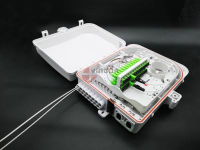 China FDB0324 White PC SC Fiber Optic Termination Box ODB OSB 24 Port Hinge Design for sale