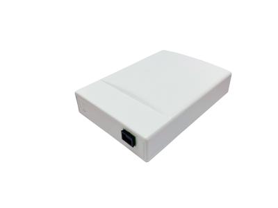 China FTTH 1 Port Slide In Lock Socket Panel SC Fiber Optic Termination Box White Wall Mount en venta