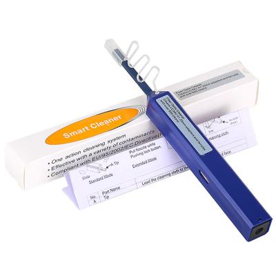 China Optische Vezel Één van FTTH klikt Schakelaar 1.25mm van LC MU Reinigingsmachine die Pen Type Blue-Ce ROHS schoonmaken Te koop