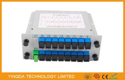 Κίνα 1260 - 1650 NM Lgx θραυστών 1 X 16 PLC οπτικών ινών καναλιών 16 αυλάκωση 1 * πολυ 2 προς πώληση