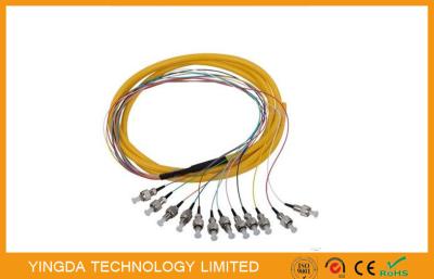 Chine Mode unitaire 900um recto LSZH 5M 1310nm jaune de SM du tresse optique FC UPC de fibre de FTTH à vendre