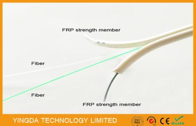 Cina Cavo flessibile di singolo modo FTTH, cavo a fibre ottiche non metallico del centro di forza 2 di FRP in vendita