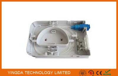 China FTTH Wall mounted Box 2 Port Fiber Optic Termination Box SC LC Duplex fiber box for sale