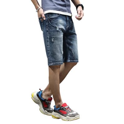 China 2021 Wholesale Summer Style Breathable Slim Stretch Jeans Denim Shorts Pants Viable Straight Casual Men for sale