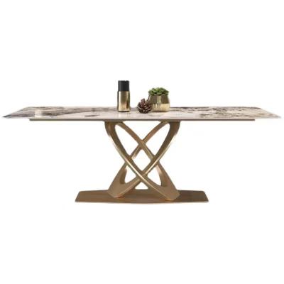 China Hot Sale Modern Rectangle Antique Set Dining Table For Living Room Dining Kitchen Home for sale