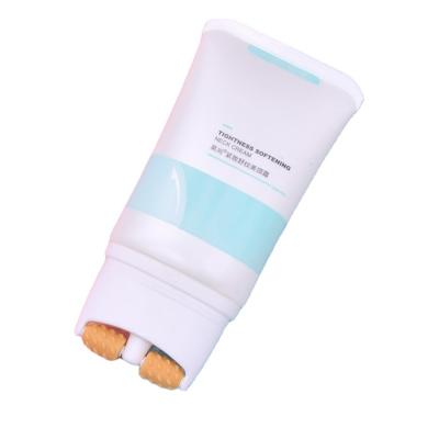 China Wholesale Plastic Bottle Double Body Cream Skin Care Packaging Rolls Massage Bottle For Cosmetic Packaging for sale