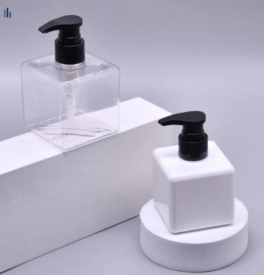 China Wholesale Transparent Foam Press Square PET Hand Sanitizer Recyclable Customized Plastic Bubble Pump Bottle for sale