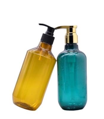 China Wholesale 500ml Hand Sanitizer Bottle Amber Pet Plastic Household Products Cosmetic Empty Shampoo Bottle for sale