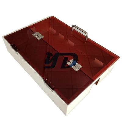 China Power Distribution Electrical Steel Box With Acrylic Panel Stainless Steel Handle Sheet Metal Fabrication Services for sale