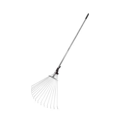 China Garden Rake Gardey GD8413 Tractor Root Rake Steel Bunker Rakes With 15 Tooth For Garden Tools for sale