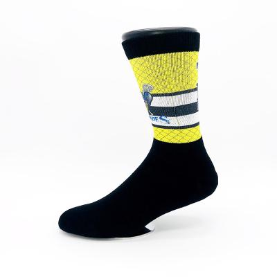 China Sporty Polyester Custom Design Sublimation Print Socks for sale