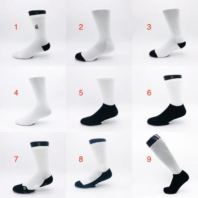 China Sporty many style polyester white sublimation blank socks for sublimation (contact us to get free samples) for sale