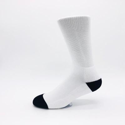 China Sporty Wholesale White Sublimation Masks 100% Polyester Socks for sale