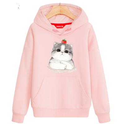 China High Quality Women's Hoodies And Sweatshirts Pink Color Breathable Soft Breathable Custom Made Hoodies for sale