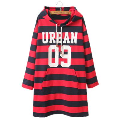 China Breathable Fashionable Custom Crop Top Stripe Front Pocket Design Long Sleeve Multicolor Hoodie for sale