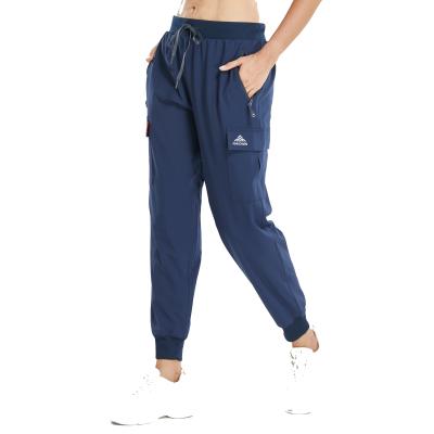 China Ankowin Recycled Eco-Friendly Breathable Women's Cargo Stretching Jogger Lightweight Quick Dry Rising Sporty Jogger for sale