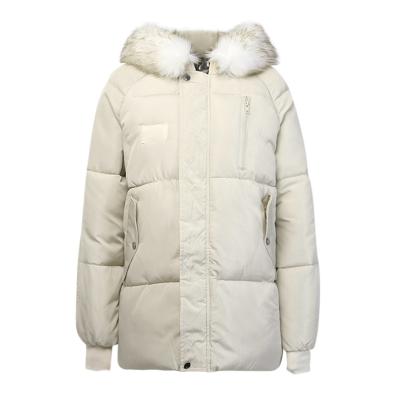 China Sustainable Wholesale Ladies Outdoor Winter Jacket Casual Windproof Women Padded Jackets With Fur Hood for sale