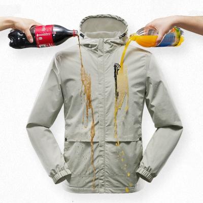 China Cheap Outdoor Viable Antifouling Waterproof Mens Lightweight Plus Size Increasing Jackets For Men for sale