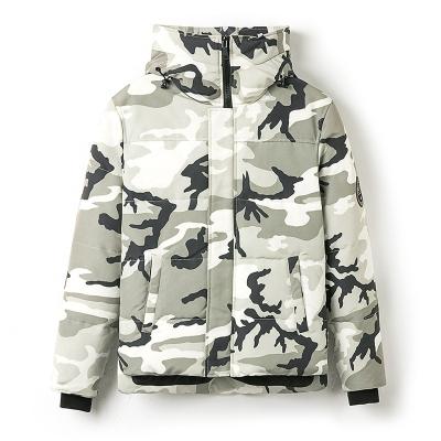 China OEM Sustainable Wholesale Outdoor Camouflage Winter Duck Down Filled Jacket For Men for sale