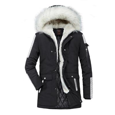 China Winter Sustainable Anorak Jacket Men Breathable Padded Parka Coat With Removable Hood for sale