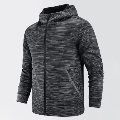 China New QUICK DRY autumn sports outdoor cycling men plus velvet warm long sleeve hooded sportswear for sale