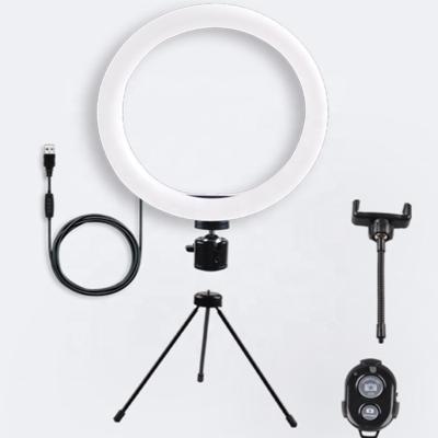 China 10 Inch Mini Camera LED Lights Fill Ring Light With Tripod Stand For Live Streaming for sale