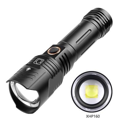 China Wholesale Camping 5 Modes Aluminum Alloy Zoom Rechargeable Led Outdoor Flashlight for sale