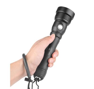 China Alluminum Alloy for Flashlight Torch Light Diving Waterproof Handheld Tactical Led Rechargeable Battery Flashlight for sale