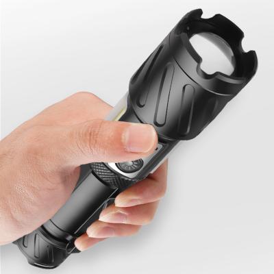 China Outdoor Fishing Hand Led COB Mini Rechargeable Flashlight Professional Grade Multiple Light Sources for sale